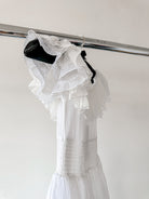 Amy Jane London White Aurelia Bardot Tiered Maxi Dress - House Of Huntington