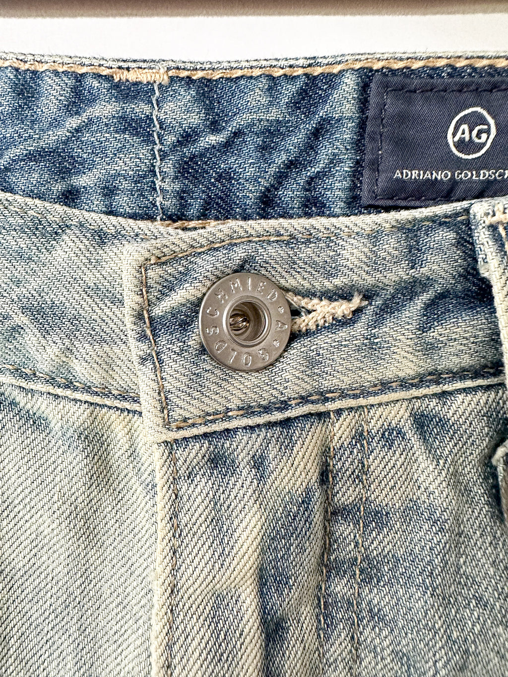 AG Jeans Denim Acid Dirt Wash Jodi Crop Jeans