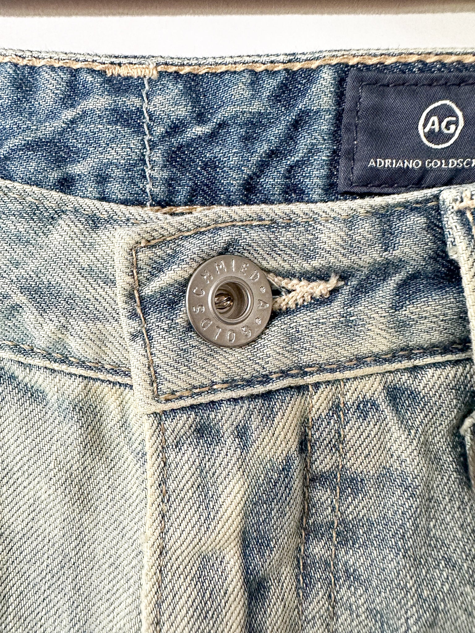 AG Jeans Denim Acid Dirt Wash Jodi Crop Jeans