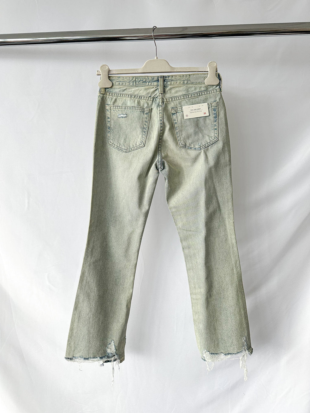 AG Jeans Denim Acid Dirt Wash Jodi Crop Jeans
