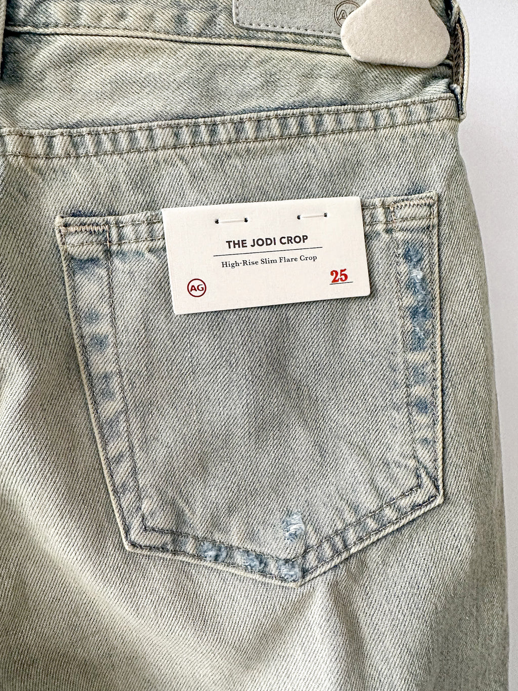 AG Jeans Denim Acid Dirt Wash Jodi Crop Jeans