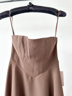 Odd Muse Brown The Ultimate Muse Strapless Midi Dress