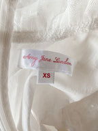 Amy Jane London White Long Sleeve Ruffle Tiered Detail Flared Evalina Mini Dress - House Of Huntington