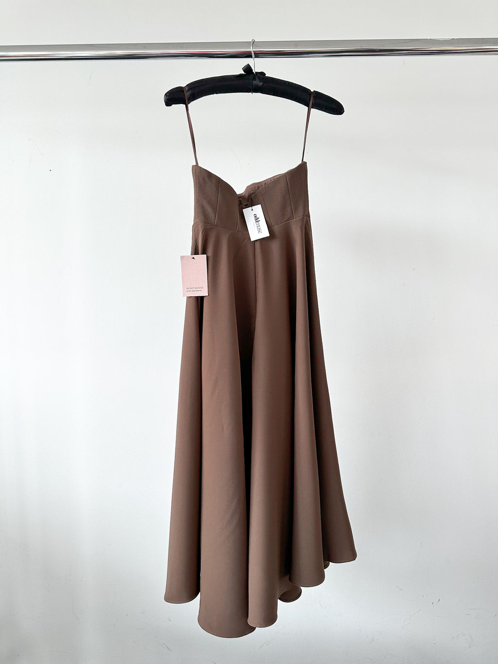odd muse brown midi dress Square Neck Midi Dress Odd Muse