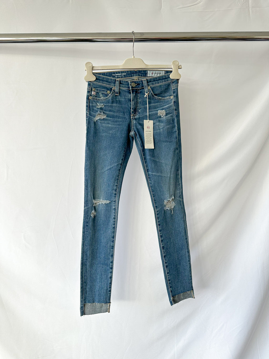 AG Jeans Denim Super Skinny Ankle Legging Jeans