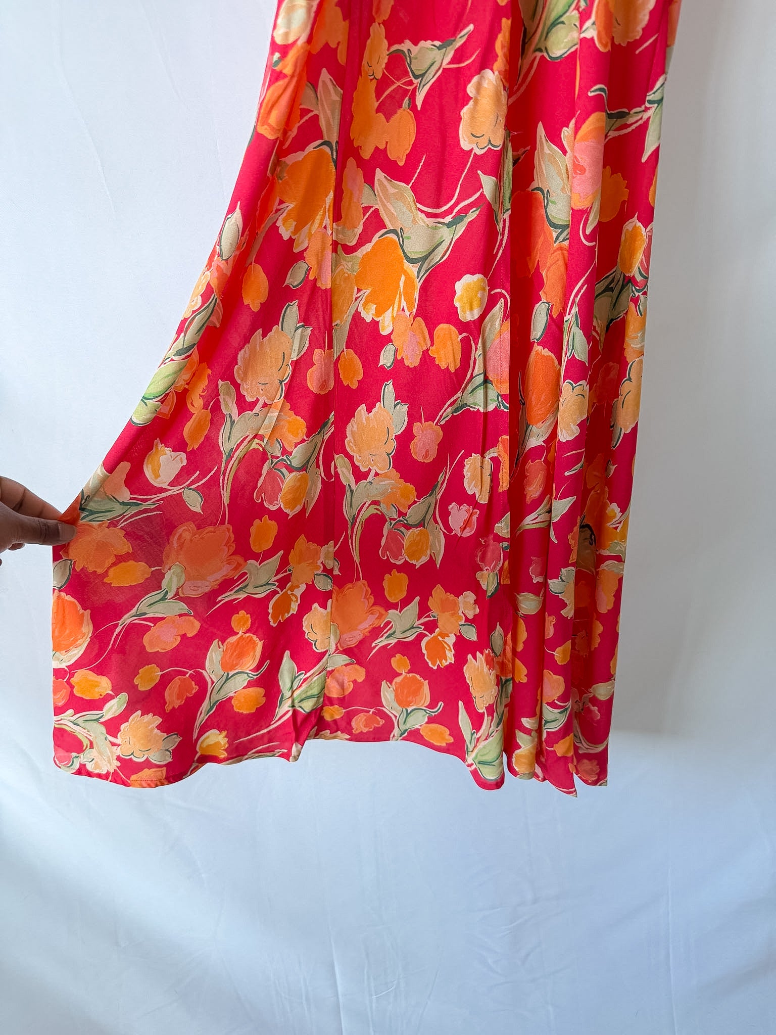Rixo Jeanie Floral Print Silk Midi Dress