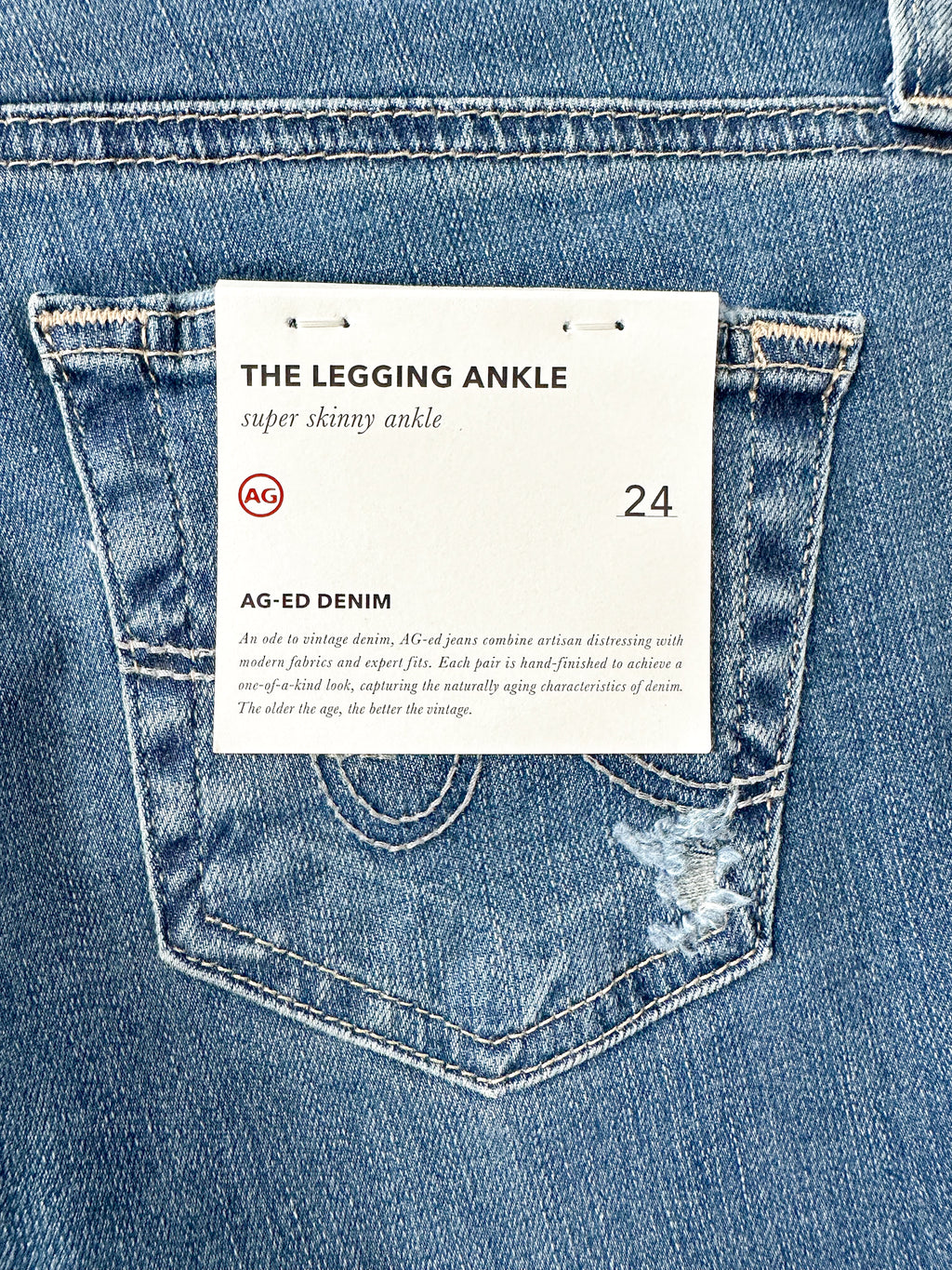 AG Jeans Denim Super Skinny Ankle Legging Jeans