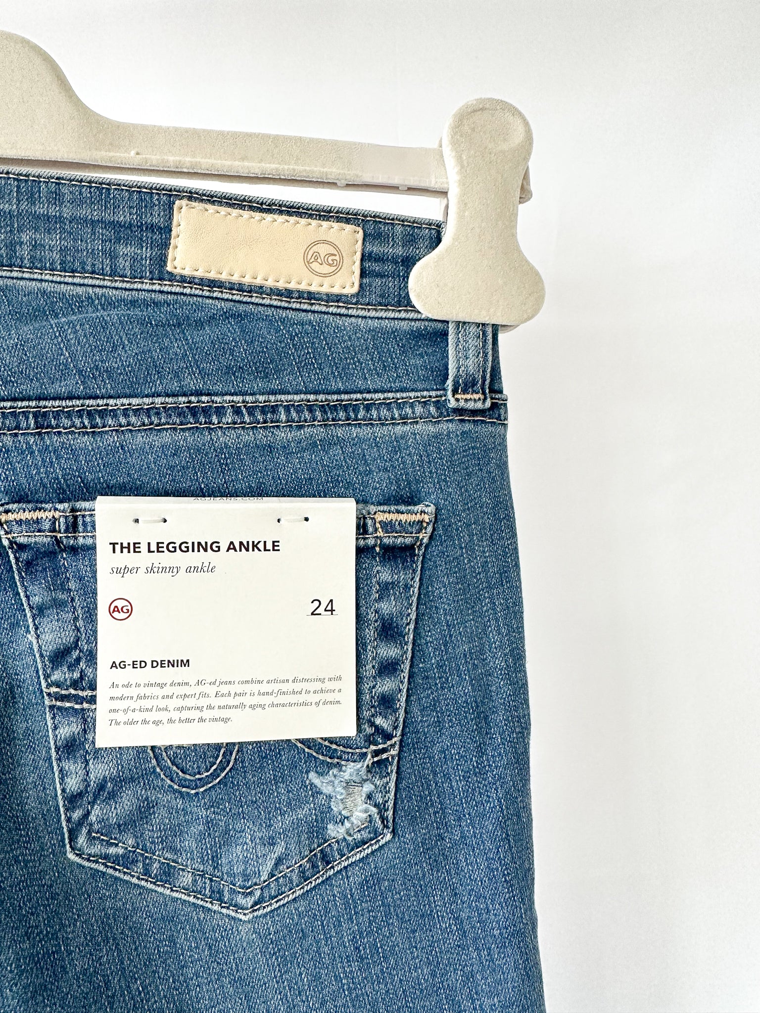 AG Jeans Denim Super Skinny Ankle Legging Jeans