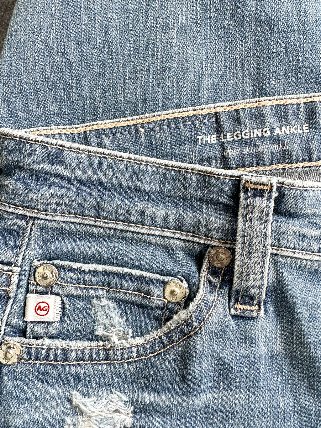 AG Jeans Denim Super Skinny Ankle Legging Jeans