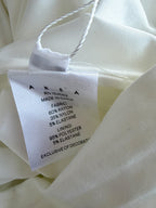 Area NYC White Heart Ring Ruched Mini Dress