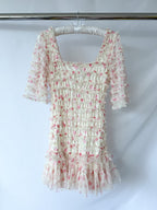 Needle & Thread Rose Ditsy Frilled Woven Mini Dress