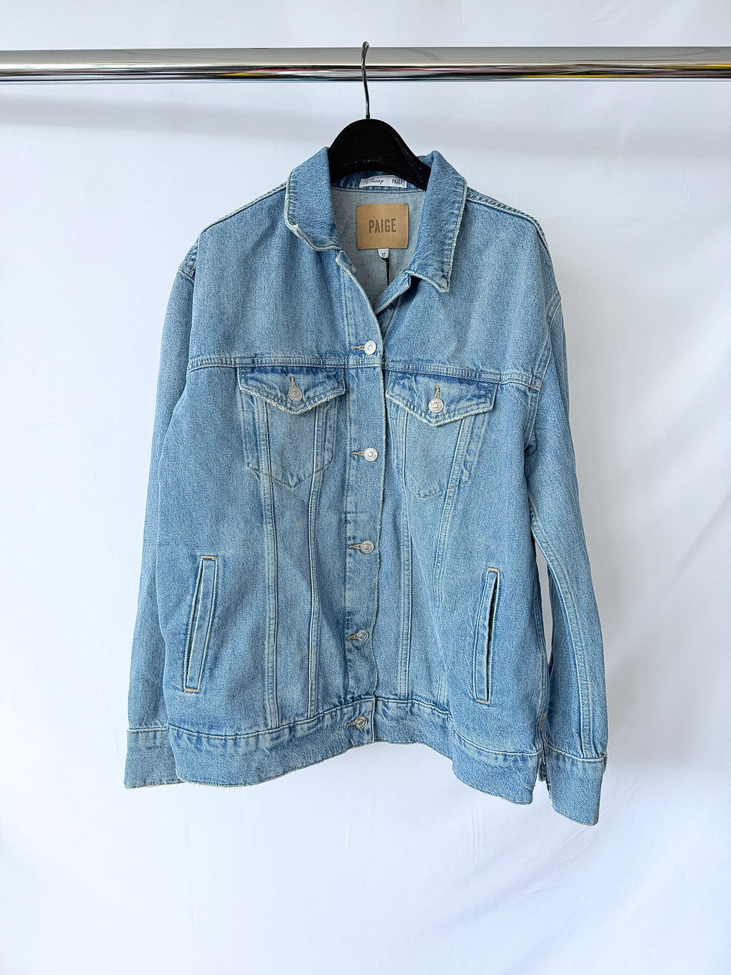 PAIGE x Disney Cinderella Story Book Cover Embroidered Wren Denim Jacket