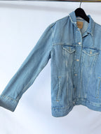 PAIGE x Disney Cinderella Story Book Cover Embroidered Wren Denim Jacket