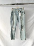 Good American Good Cuts Light Blue Distressed Jeans