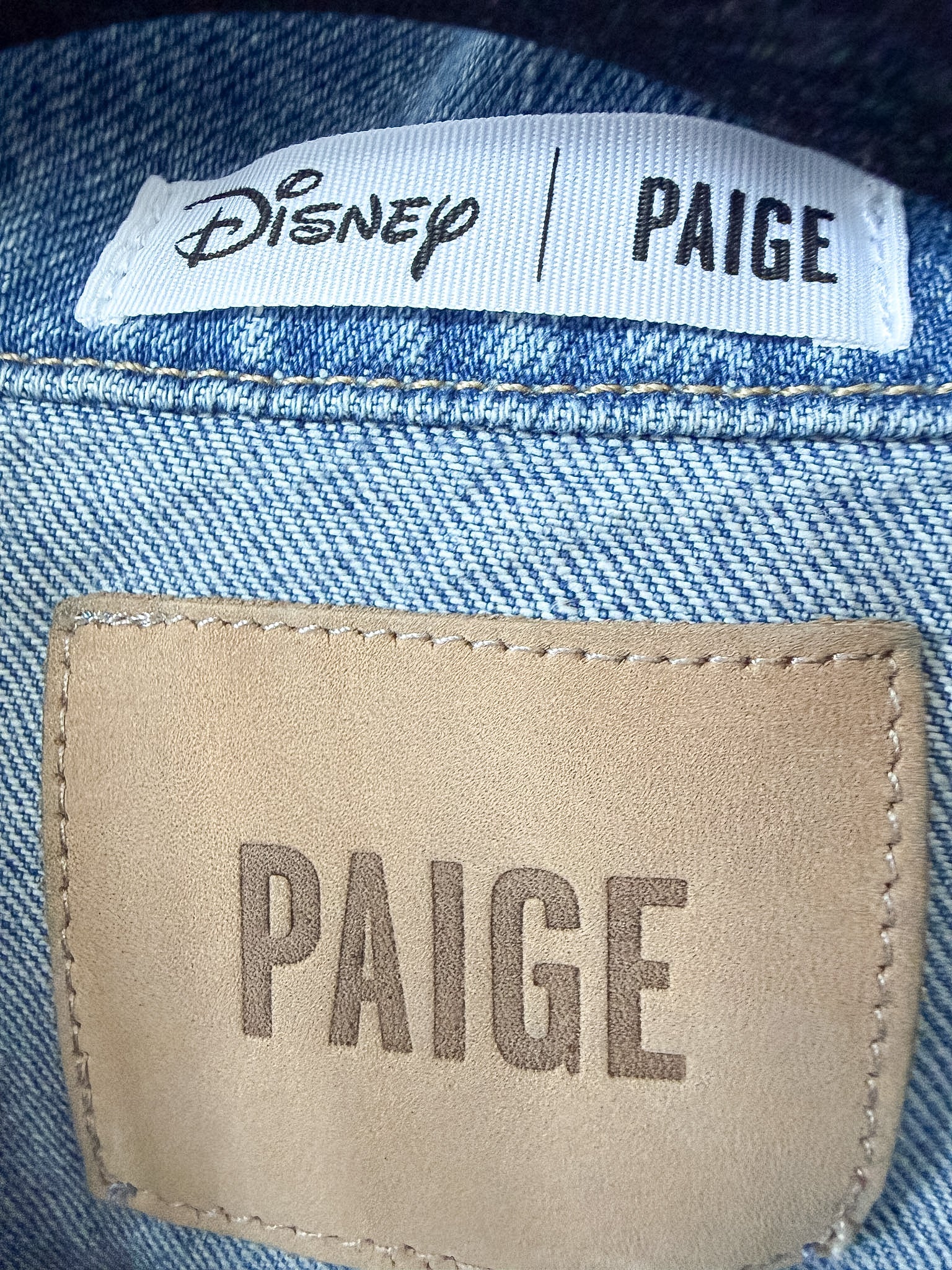 PAIGE x Disney Cinderella Story Book Cover Embroidered Wren Denim Jacket