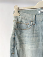 Good American Good Cuts Light Blue Distressed Jeans