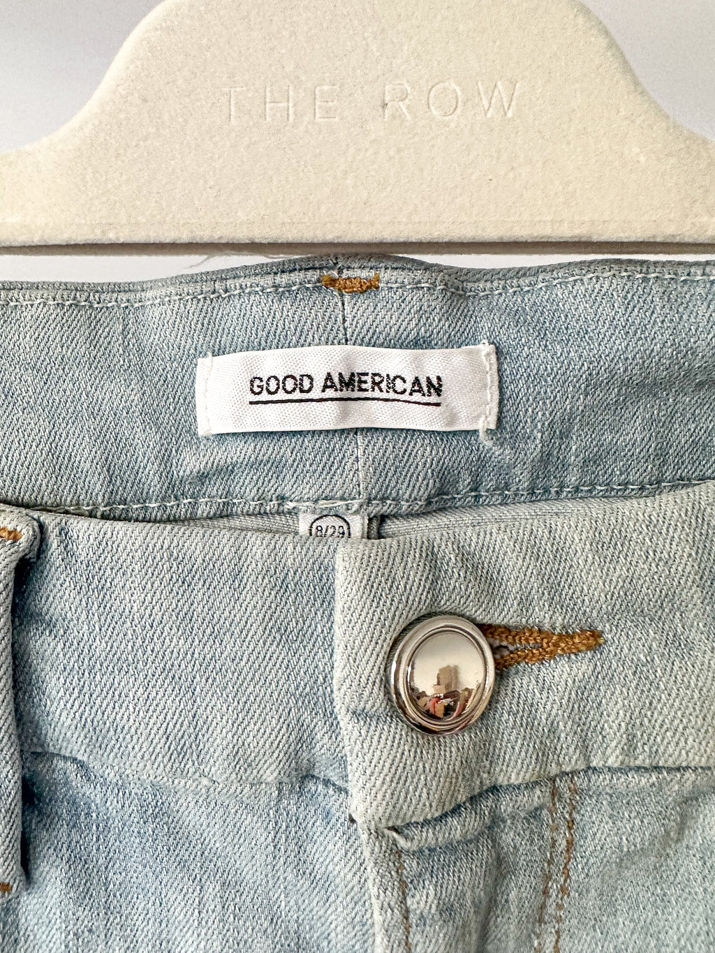 Good American Good Cuts Light Blue Distressed Jeans