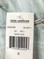 Good American Good Cuts Light Blue Distressed Jeans
