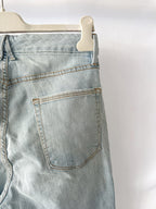 Good American Good Cuts Light Blue Distressed Jeans