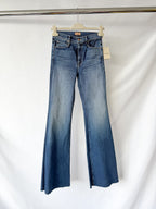 Mother The Doozy Fray Flared-Leg Denim Jeans