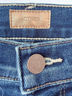 Mother The Doozy Fray Flared-Leg Denim Jeans