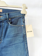 Mother The Doozy Fray Flared-Leg Denim Jeans