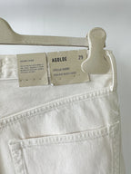 Agolde White Stella Denim Baggy Shorts
