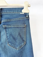 Mother The Doozy Fray Flared-Leg Denim Jeans