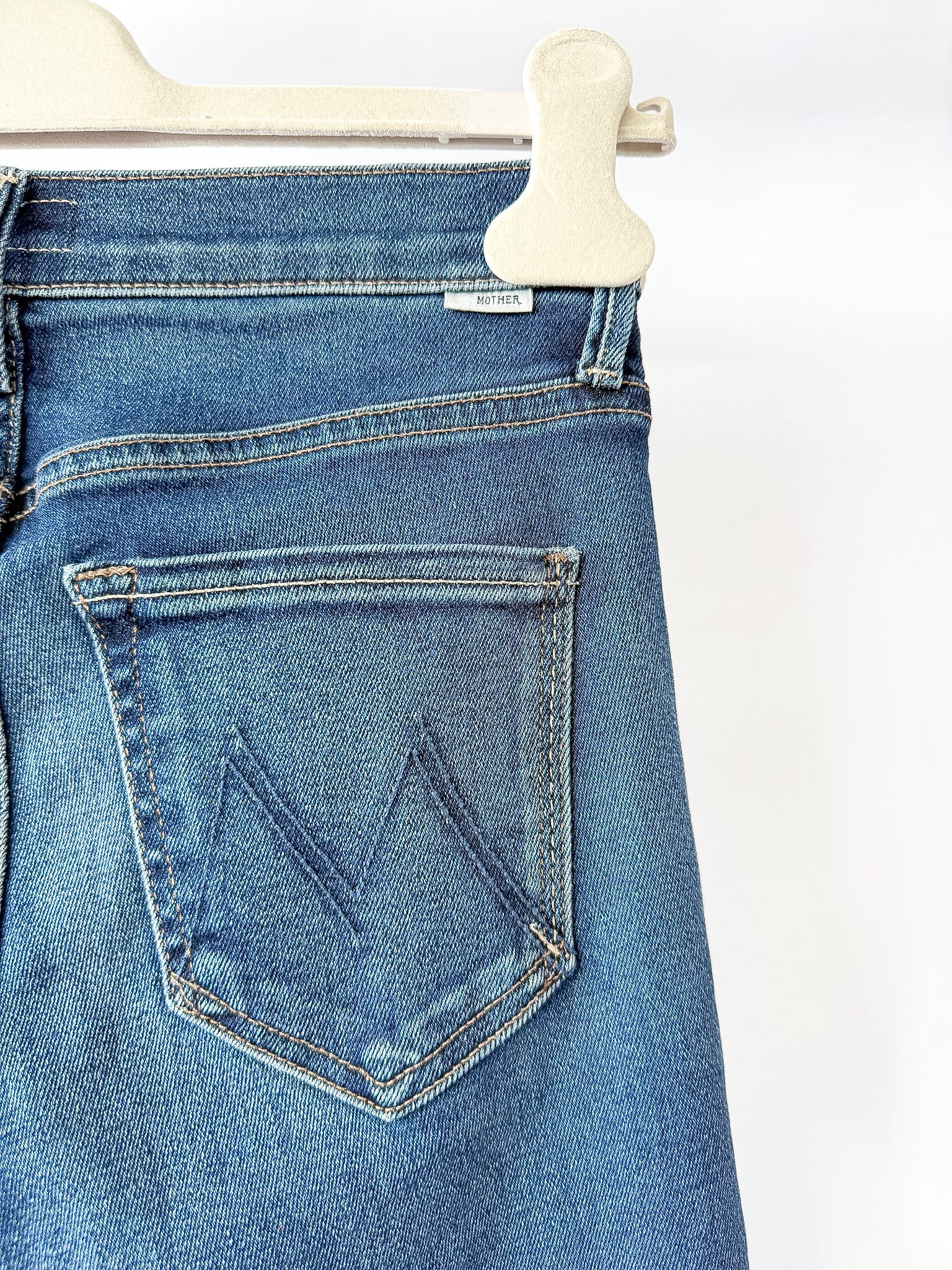 Mother The Doozy Fray Flared-Leg Denim Jeans