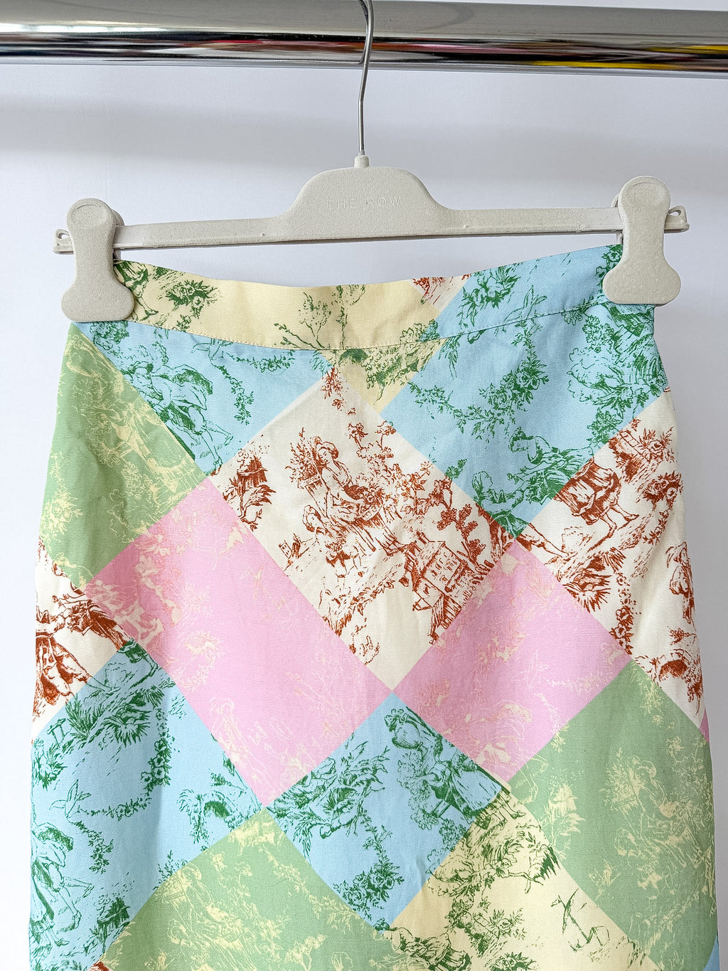 Kitri Floral Colorful Patchwork 90s Style Skirt