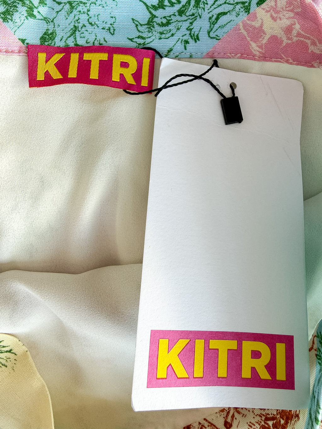 Kitri Floral Colorful Patchwork 90s Style Skirt
