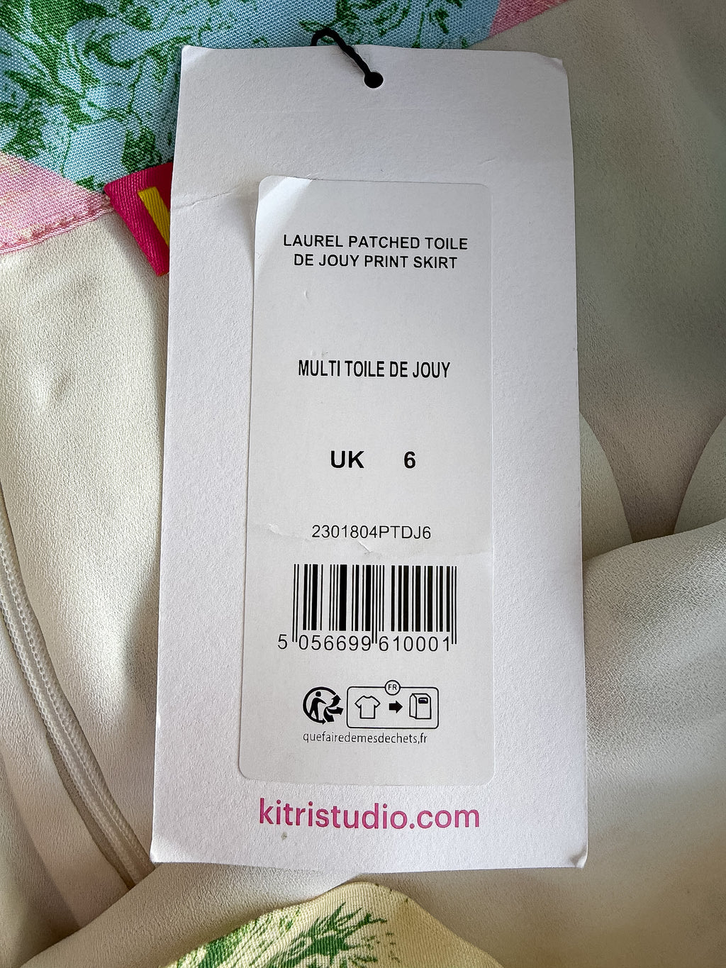 Kitri Floral Colorful Patchwork 90s Style Skirt