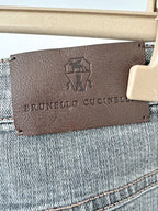 Brunello Cucinelli Grey The Boyish Tapered Hem Jeans