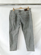 Brunello Cucinelli Grey The Boyish Tapered Hem Jeans