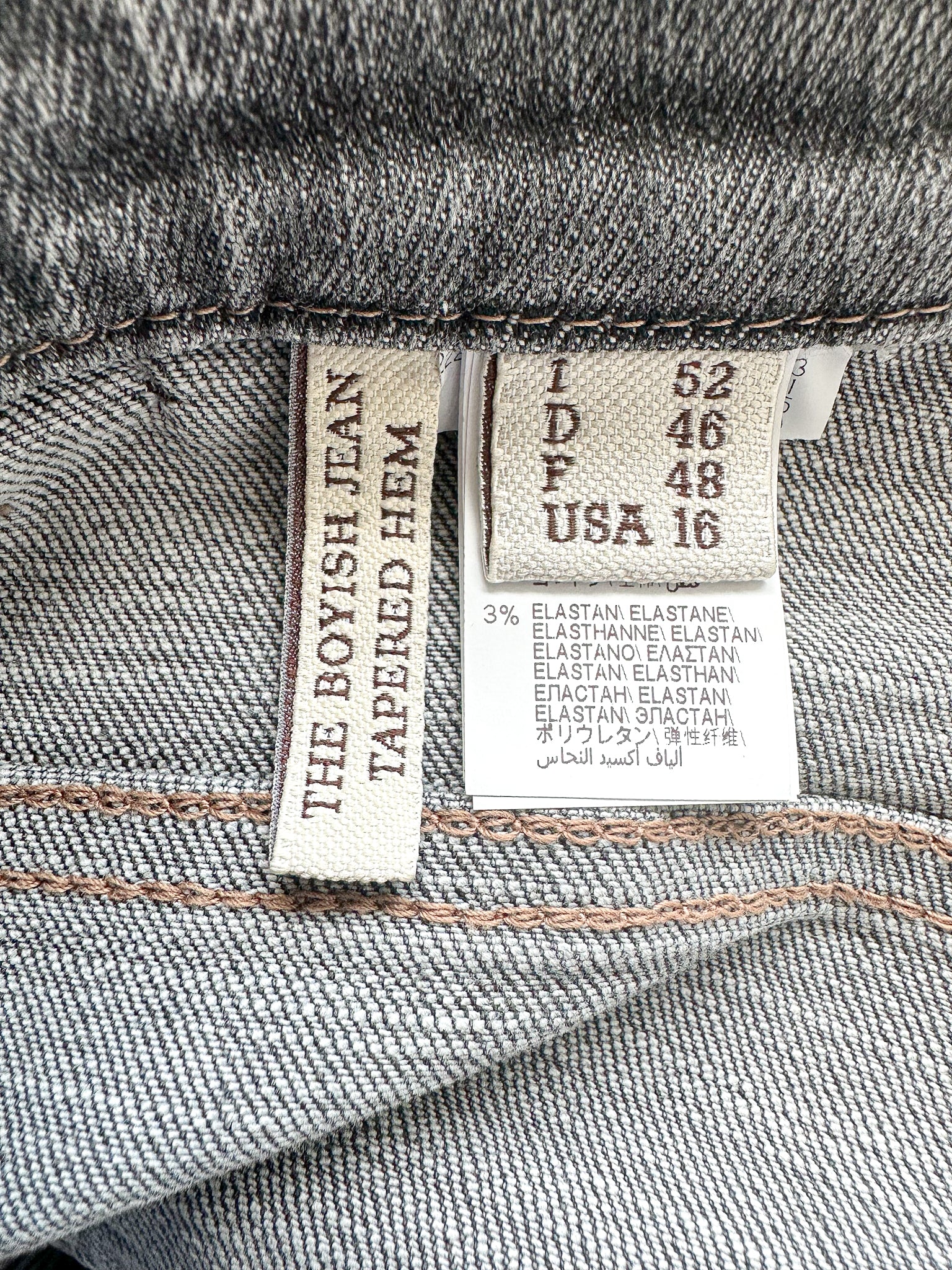 Brunello Cucinelli Grey The Boyish Tapered Hem Jeans