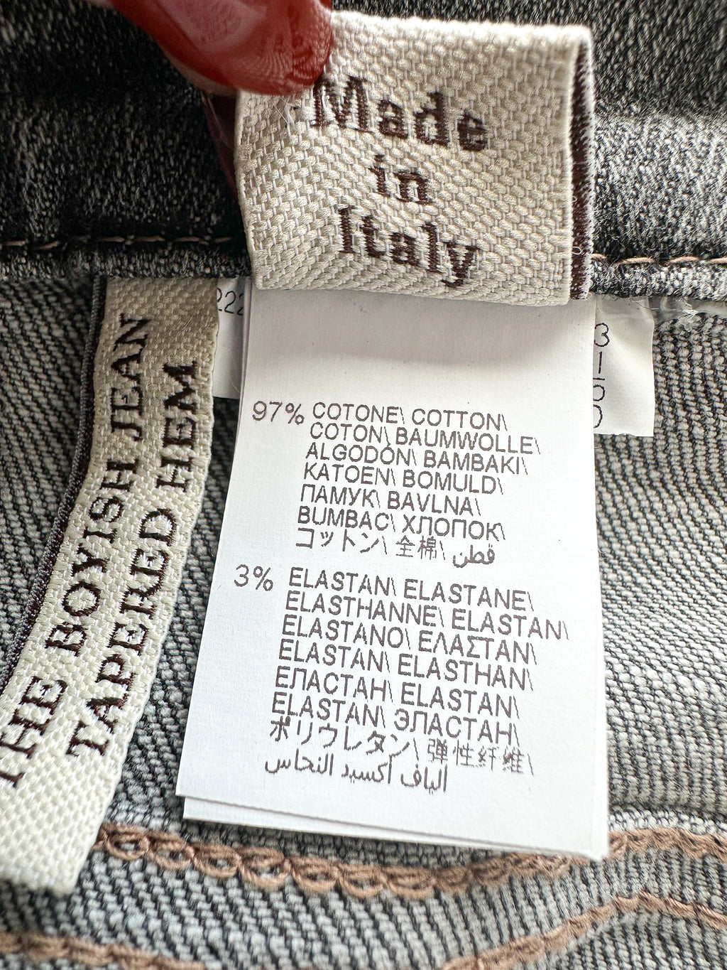 Brunello Cucinelli Grey The Boyish Tapered Hem Jeans