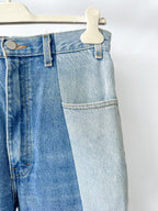 E.L.V. Denim The Twin Two Tone Light Blue Straight Leg Jeans