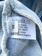 E.L.V. Denim The Twin Two Tone Light Blue Straight Leg Jeans
