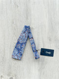 Drake's Linen Blue Paisley Floral Bow Tie