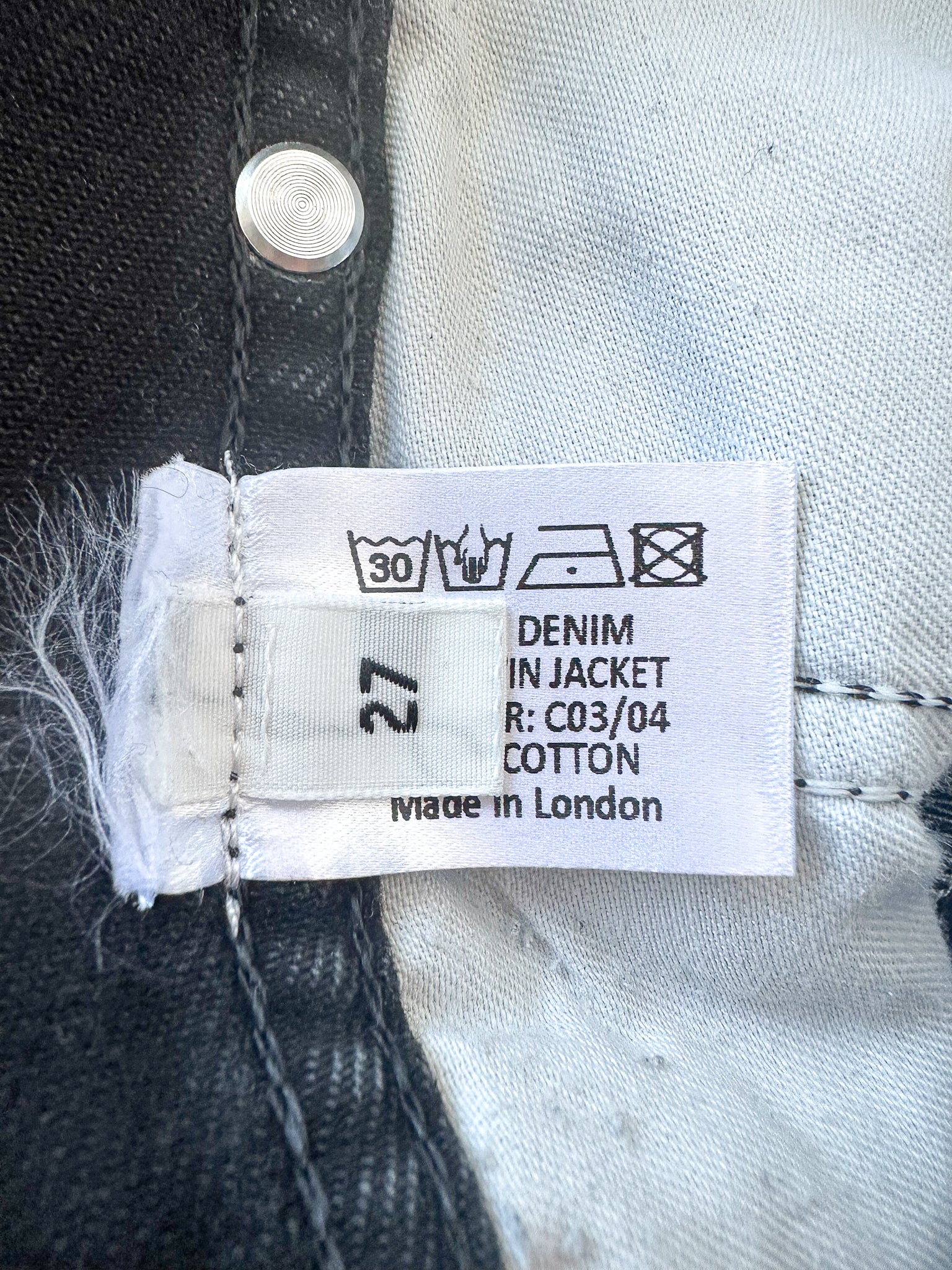 E.L.V. Denim Black Light Blue Contrast Straight Leg Jean