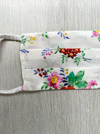 The Vampire's Wife Floral Print Satin Face Mask - House Of Huntington