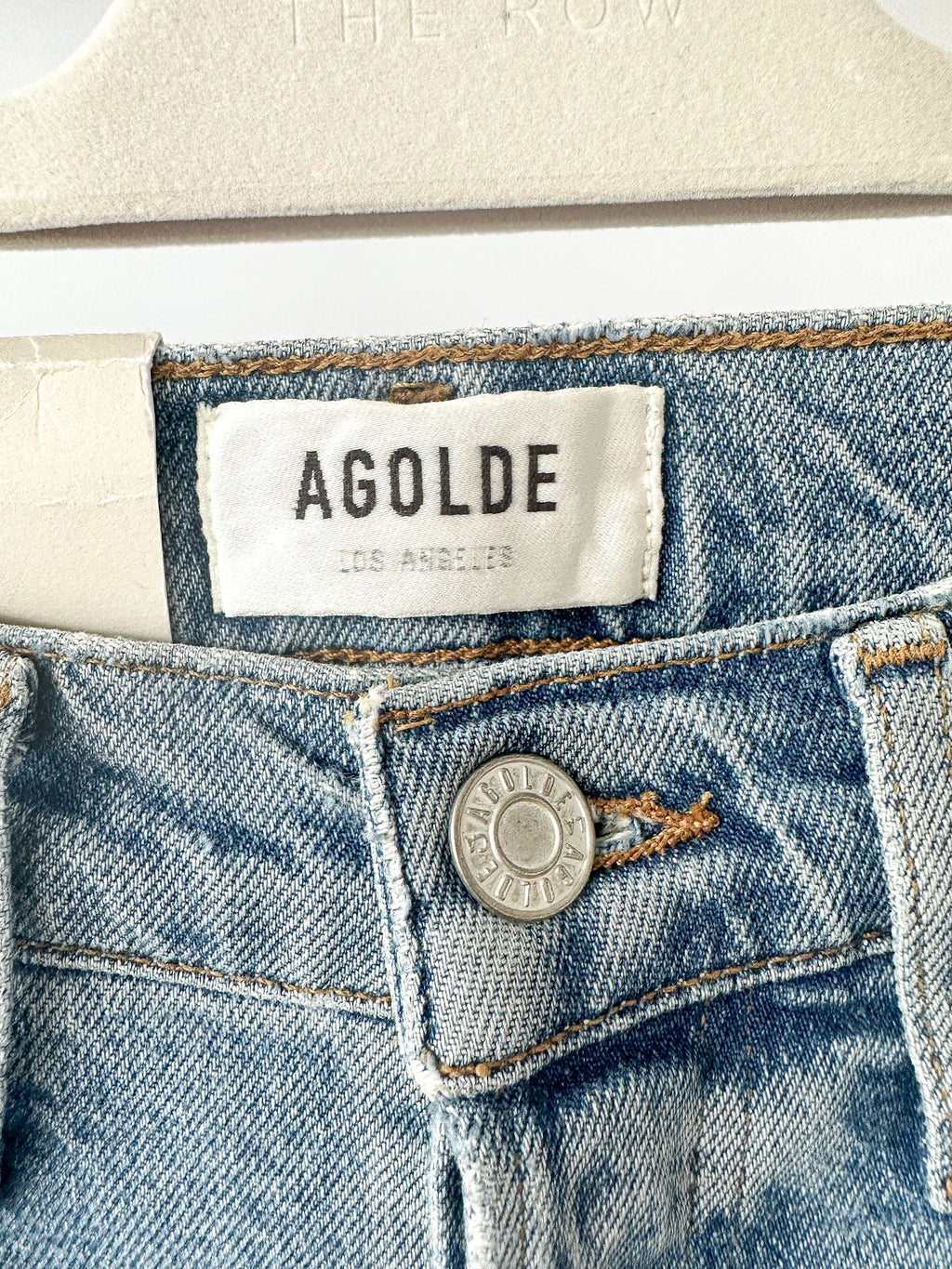 Agolde Riley High Rise Straight Crop Jeans