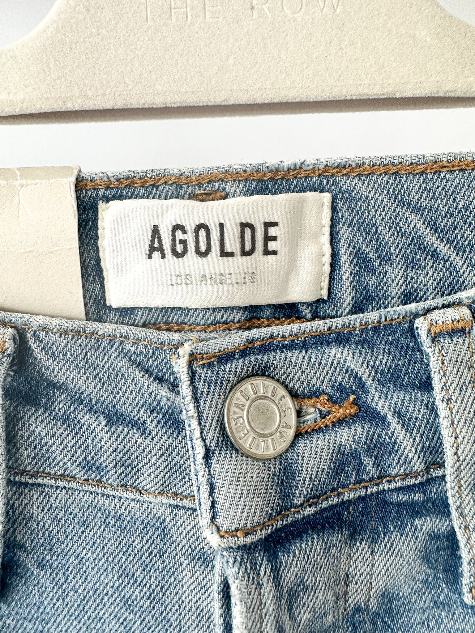 Agolde Riley High Rise Straight Crop Jeans