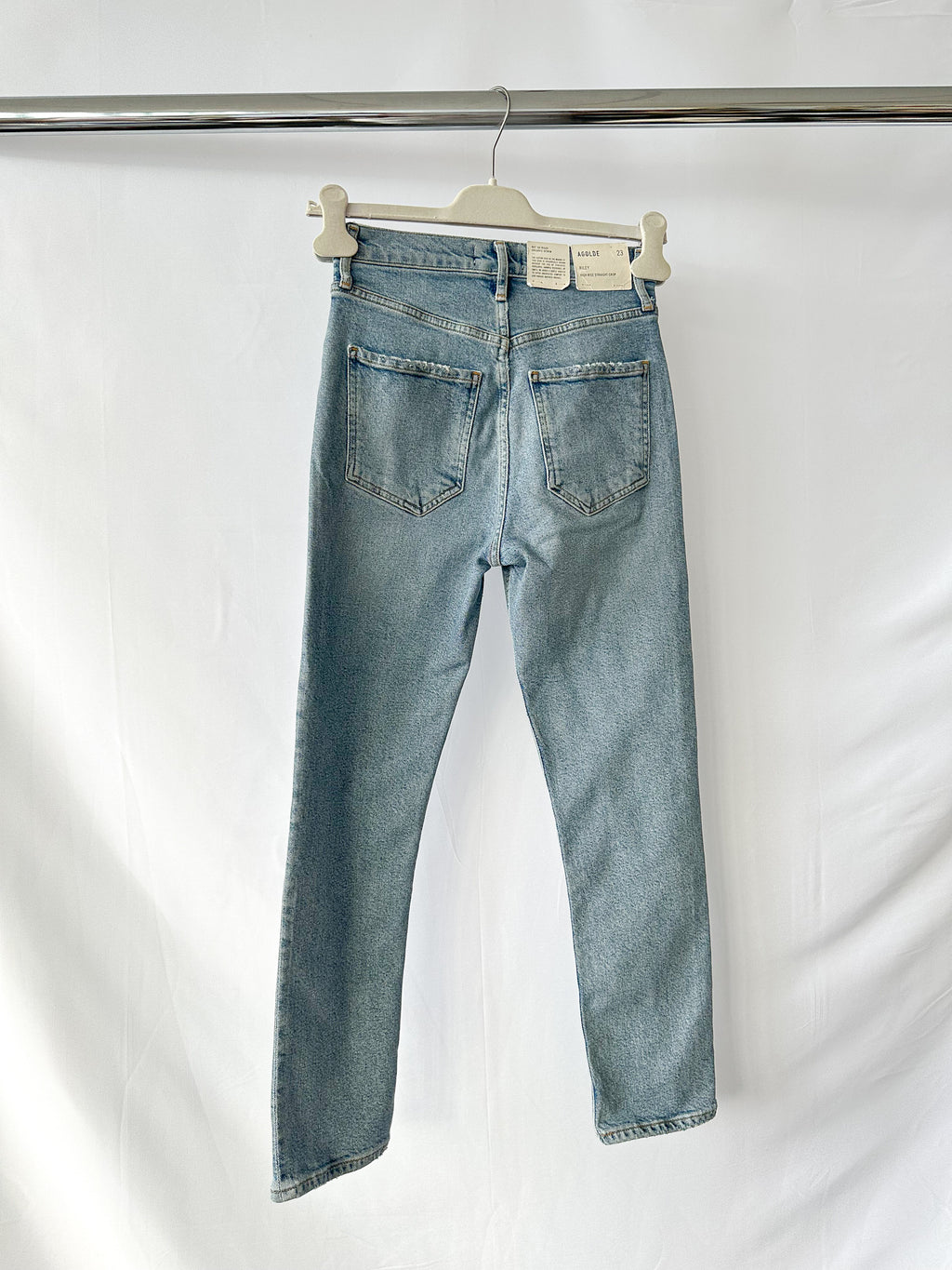 Agolde Riley High Rise Straight Crop Jeans