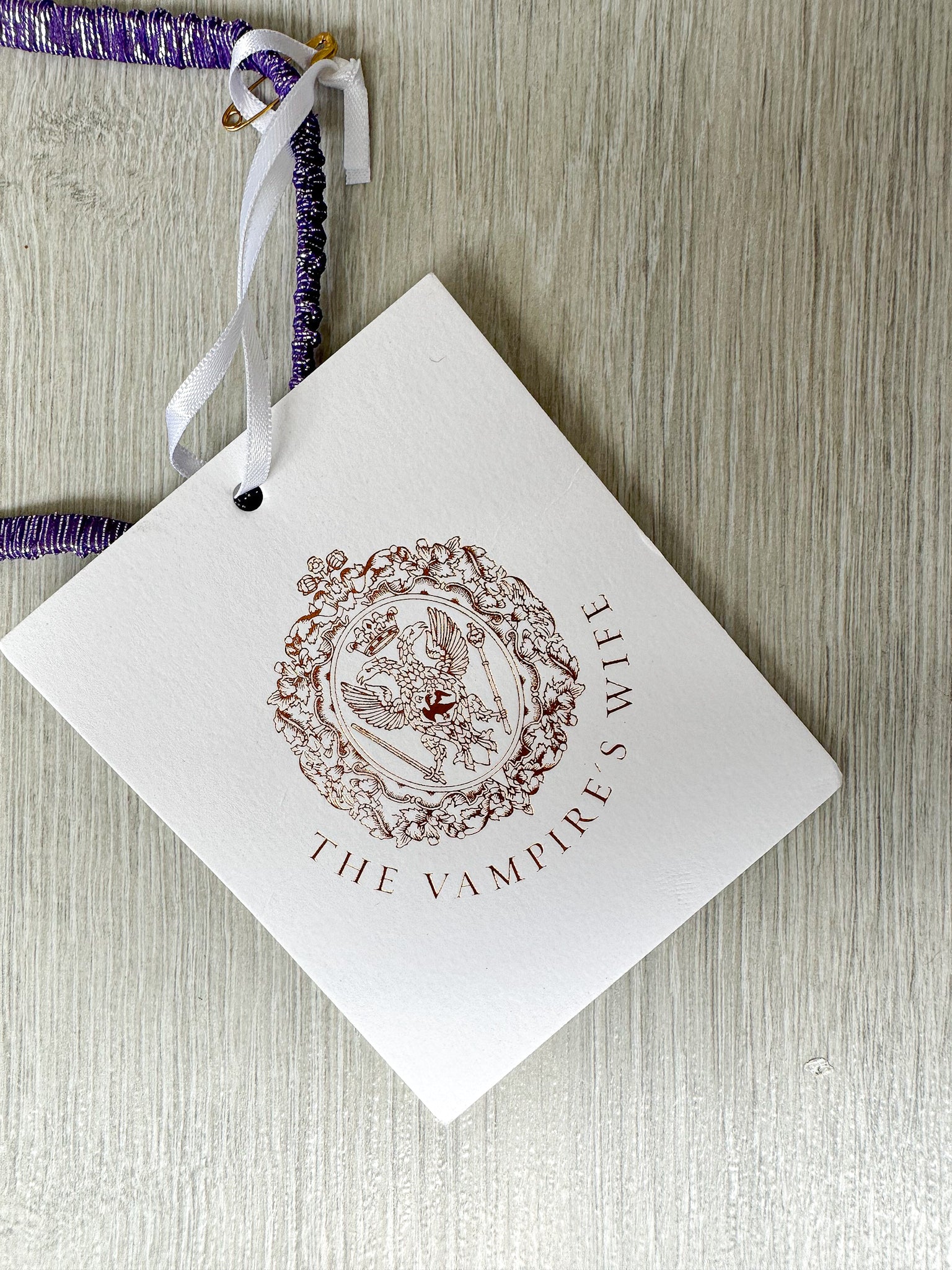 The Vampire's Wife Purple Sparkly Front Floral Satin Back Face Mask - House Of Huntington