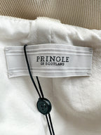 Pringle Of Scotland Cream Pocket Detail Woven Wide Leg Trousers