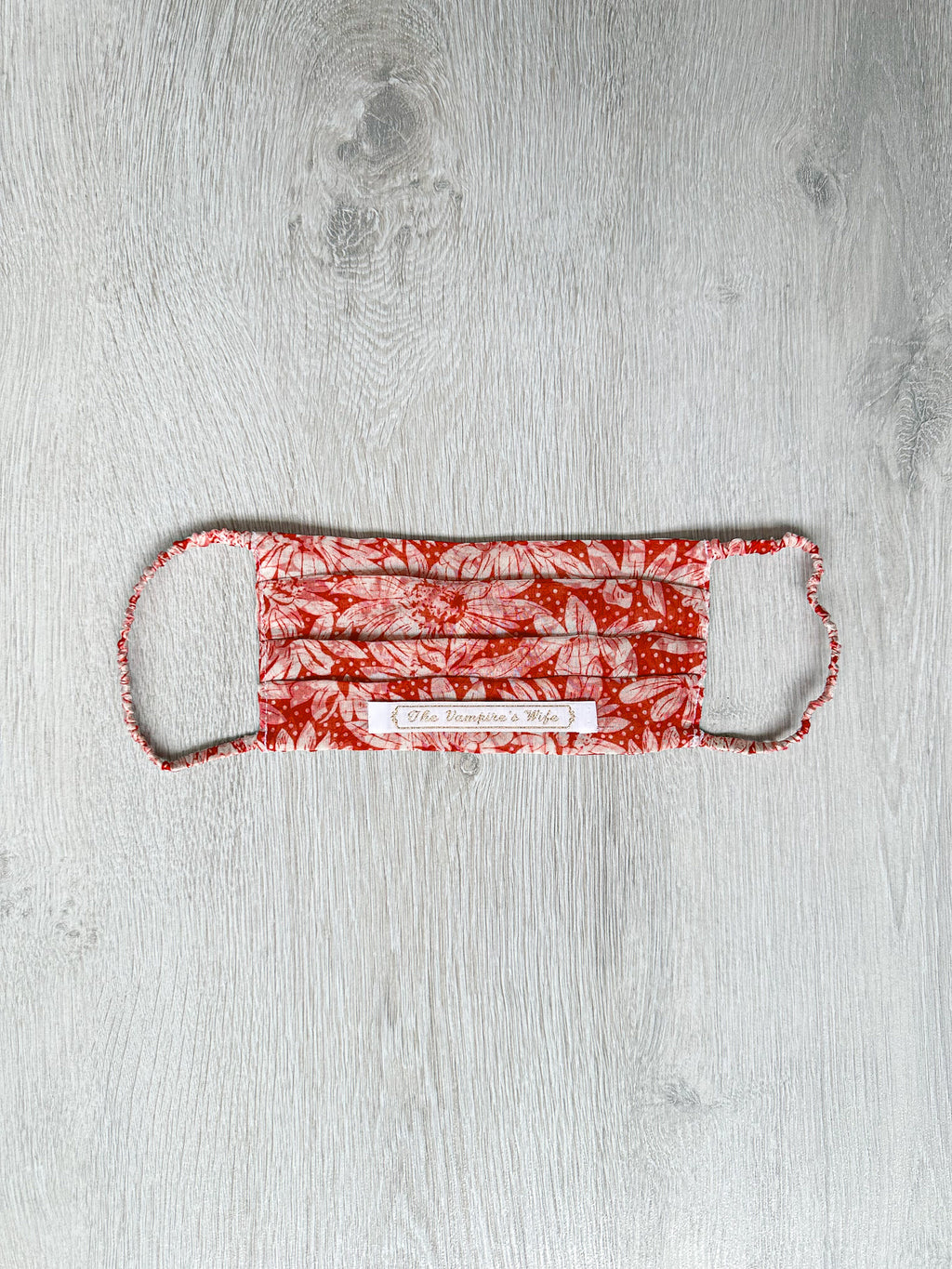 The Vampire's Wife Red Floral Organza Face Mask - House Of Huntington