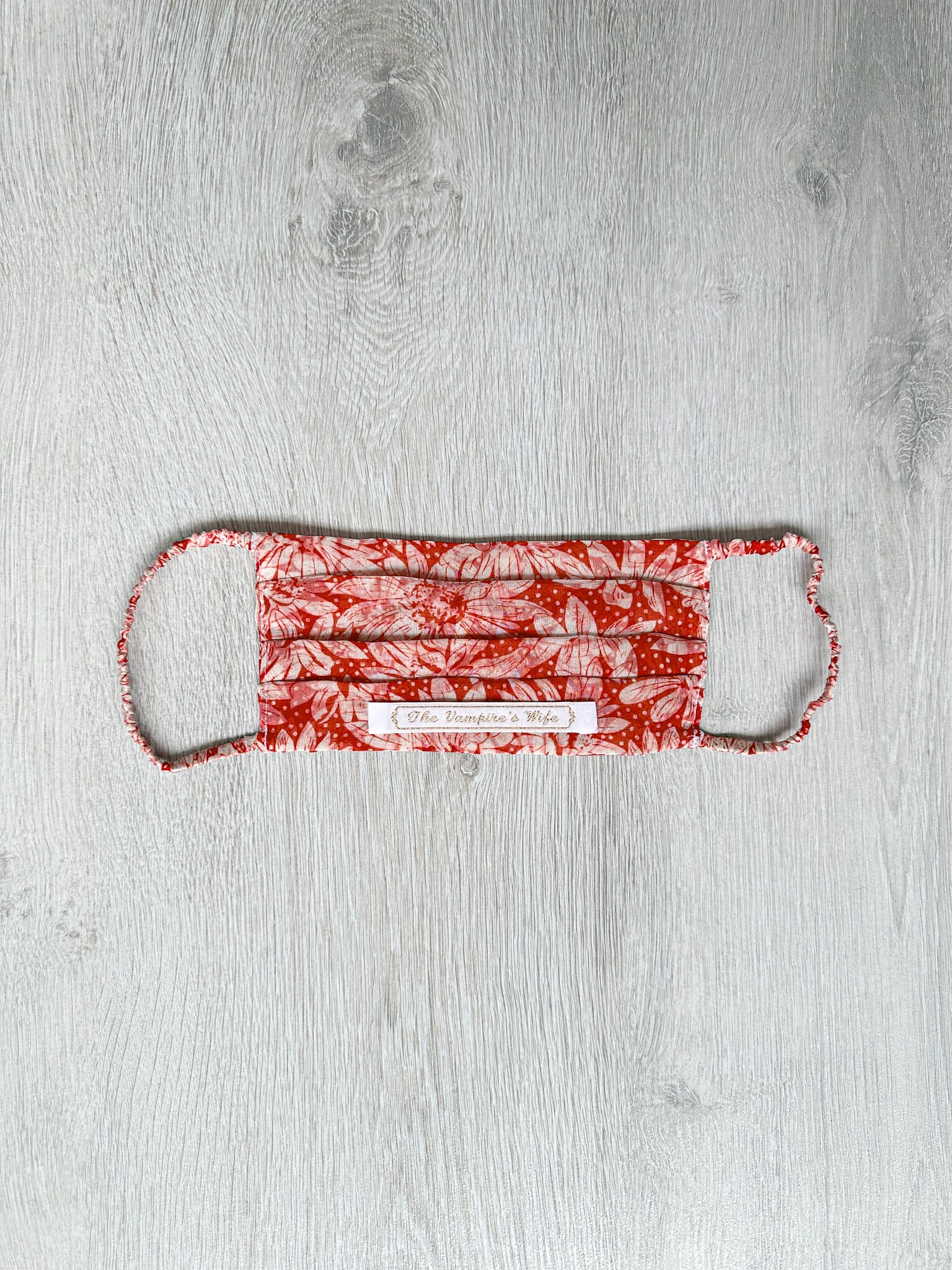 The Vampire's Wife Red Floral Organza Face Mask - House Of Huntington