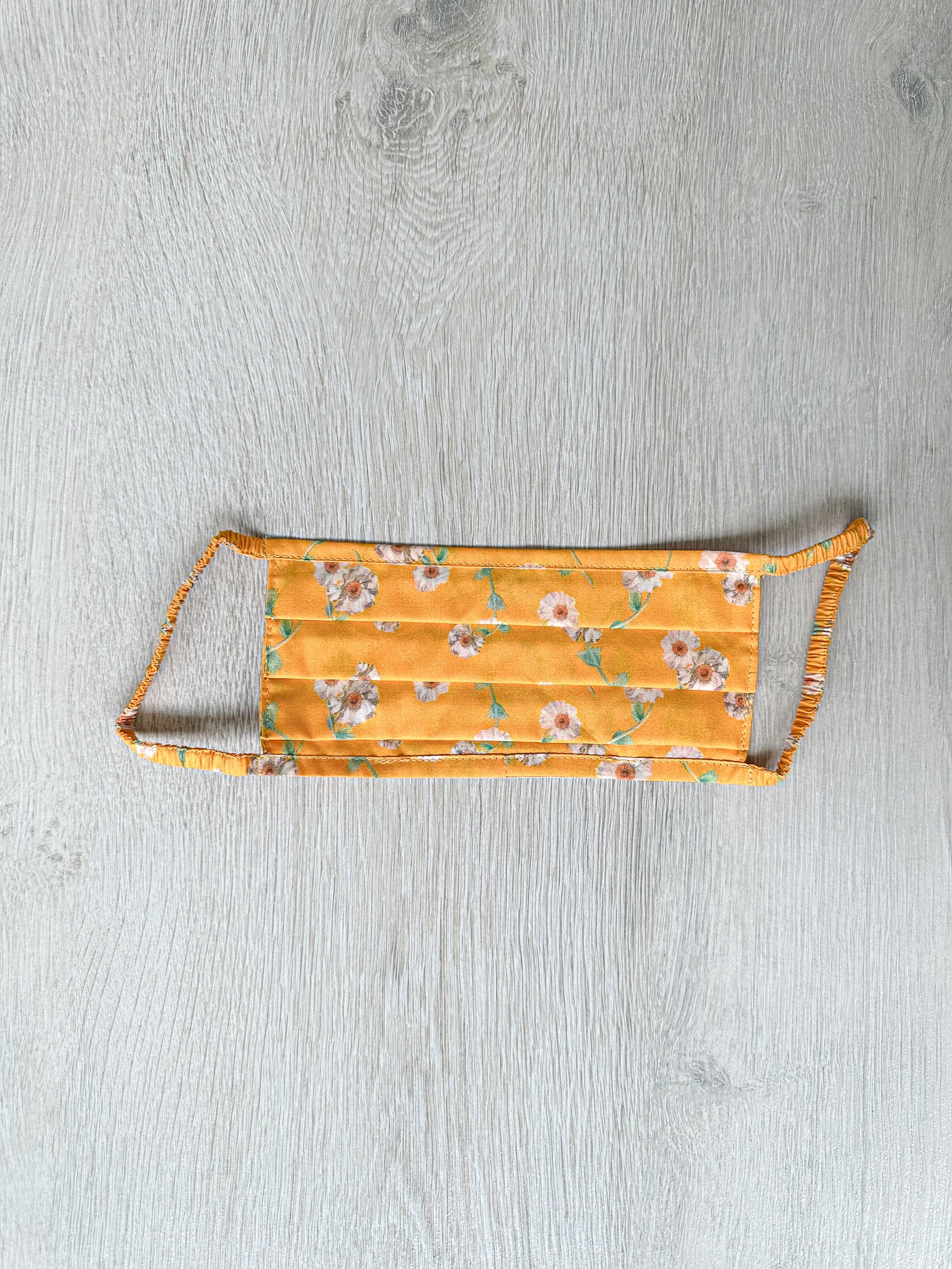 The Vampire's Wife YellowThe Cotton Daisy Liberty Fabric Floral Print Face Mask - House Of Huntington