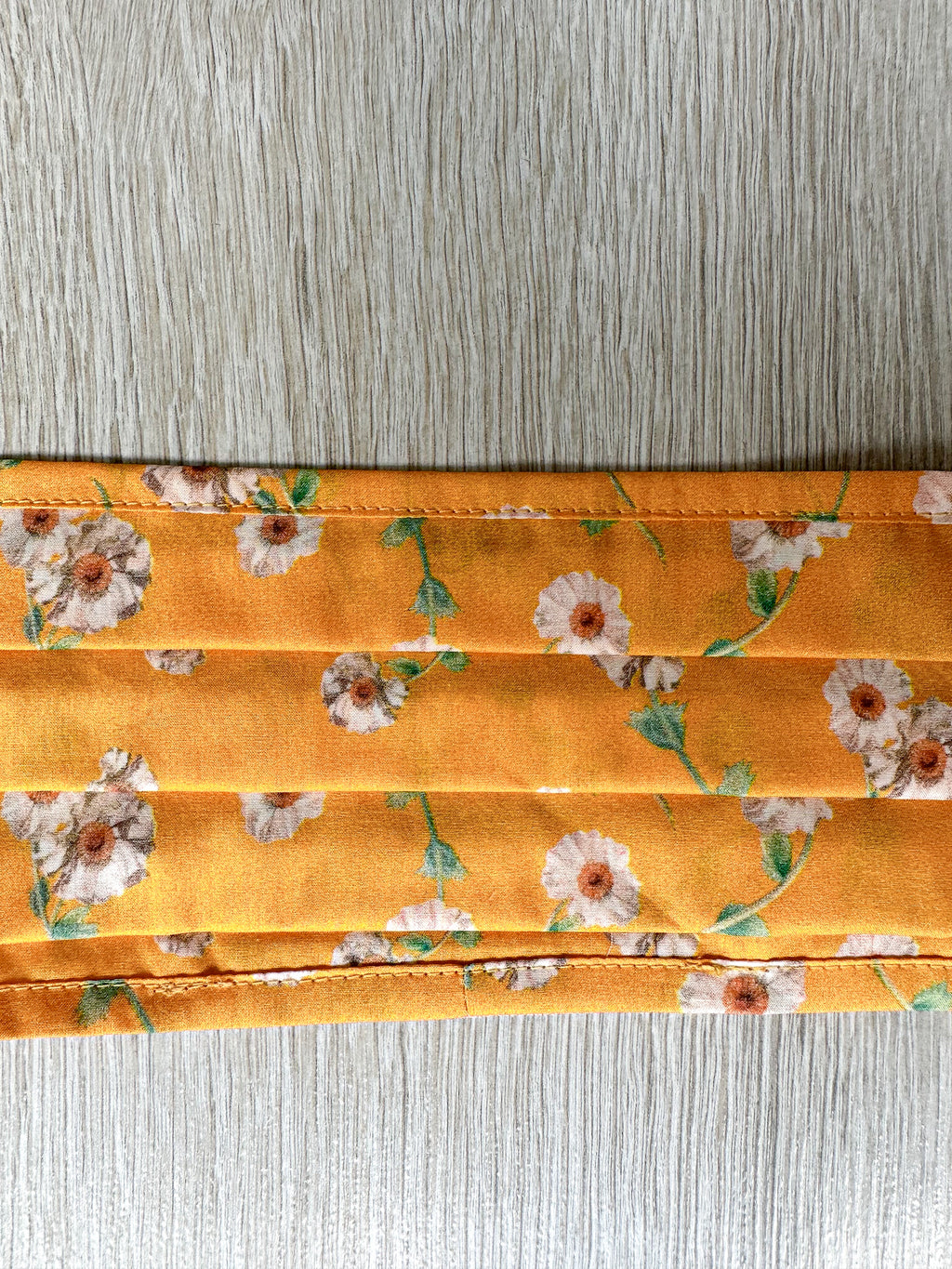 The Vampire's Wife YellowThe Cotton Daisy Liberty Fabric Floral Print Face Mask - House Of Huntington